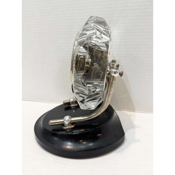 Vintage MAJAK MAYAK Crystal Chrome Mantle Clock - Picture 4 of 10